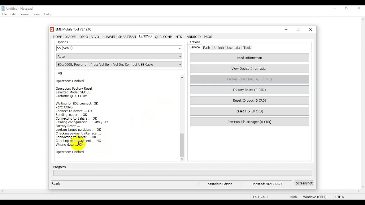 Lenovo S5 k520 Format Frp Remove