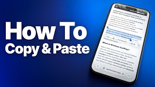How to Copy &amp; Paste on iPhone (Text, Photos, Links &amp; More)