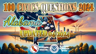 100 Civics Questions for US Citizenship Test 2024 - Alabama