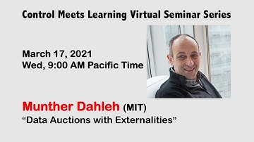 Control Meets Learning Seminar by Munther Dahleh  (MIT) || Mar 17, 2021