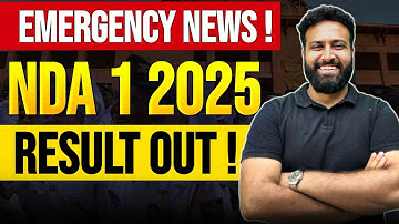 UPSC NDA Emergency Update 🚨 NDA 1 2025 Result Out!!  FINALLY WAIT TIME IS OVER! Learn With Sumi