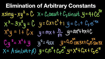 Elimination of Arbitrary Constants Part 3 (Combination Method) (Differential Equations)| Live Stream