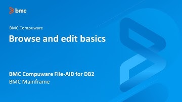 BMC Compuware File-AID for Db2 - Browse and edit basics