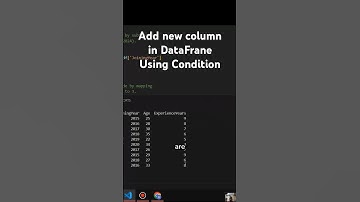 Add New Column to pandas DataFrame Using Condition | Efficient Data Manipulation #pythonprogramming