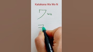 How to write Wa Wo N #ワヲ ン #shortsvideo #shorts