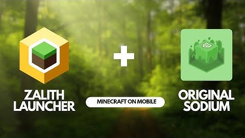 Minecraft Zalith Launcher 2 Setup with original Sodium !! Minecraft java on mobile !!