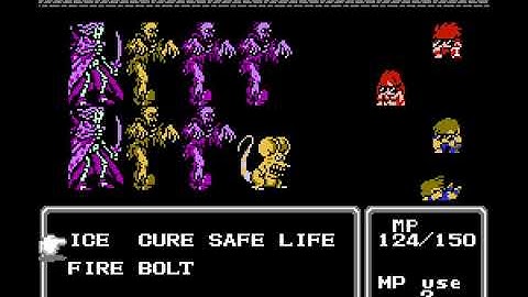 Final Fantasy II (NES) | Magic-only Challenge | #22 Phin Catacombs
