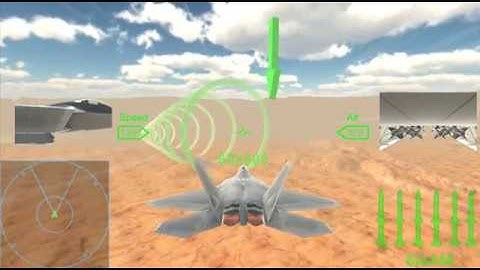 Unity3D Air Warfare Game Template: in the Landing scene