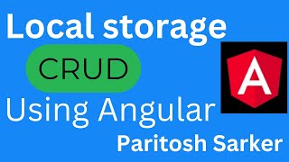 Local storage crud using angular | Local Storage in angular with example