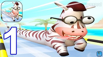 Animal Run! - Gameplay Walkthrough Part 1 Level 1-15 (iOS, Android Gameplay)