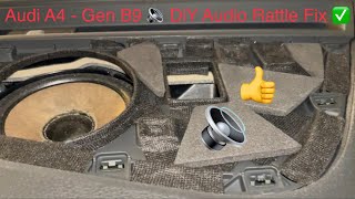 Audi B9 - Cheap Middle Speaker Rattle Fix - A4 S4 RS4 A5 S5 RS5 Q5 SQ5 - DiY Step-by-Step Guide
