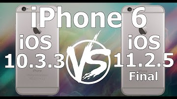 iPhone 6 : Retro Firmware Speed Test iOS 10.3.3 vs iOS 11.2.5