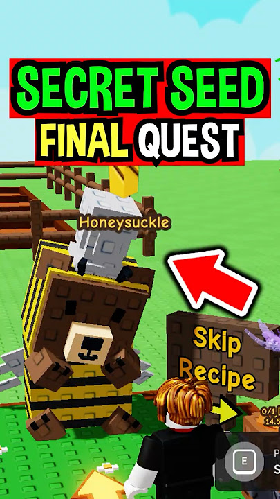 SECRET HONEYSUCKLE SEED QUEST in Roblox Grow a Garden..