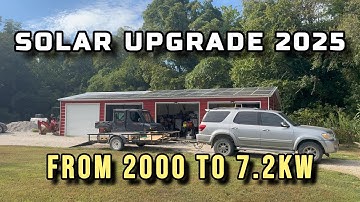 Solar Upgrade 2025 on the off grid cabin