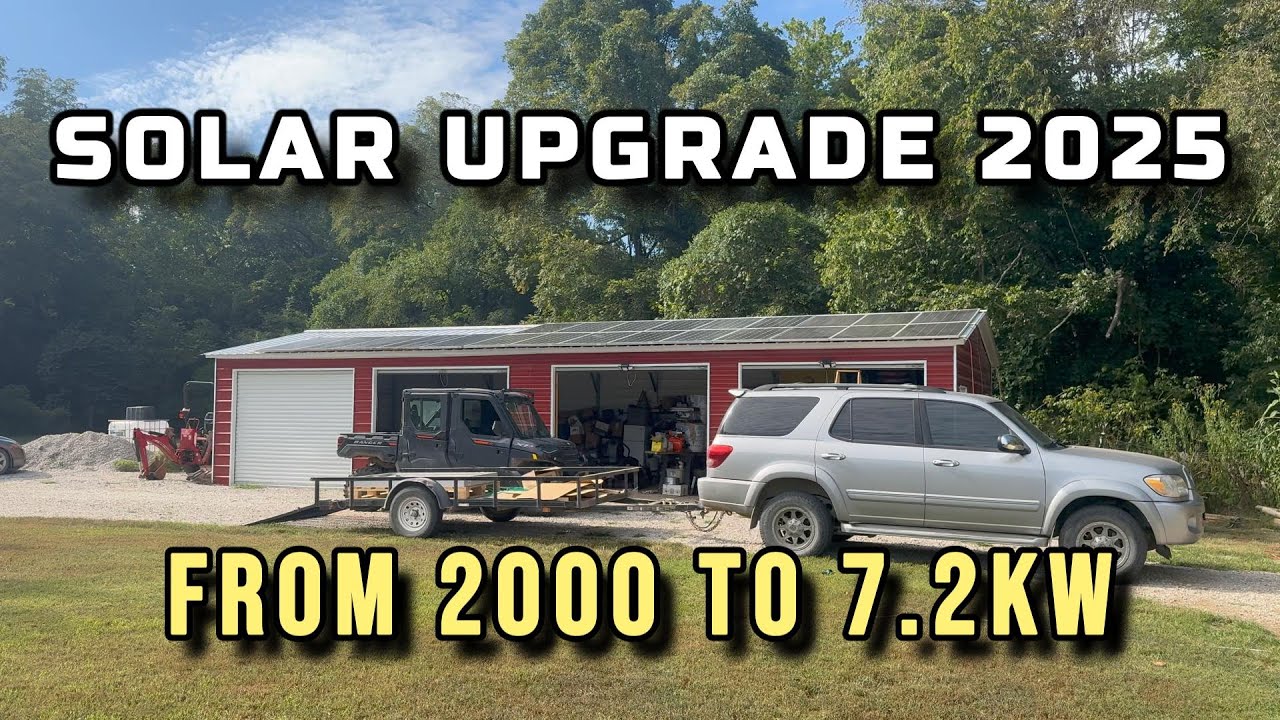 Solar Upgrade 2025 on the off grid cabin - YouTube
