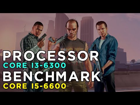 Core i3 6300 vs Core i5 6600 - Grand Theft Auto 5 - Performance Test