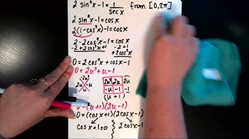 U7L3 Solving Trig Equations: 2sin^2(x)-1=1/sec(x)