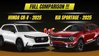 KIA Sportage 2025 Hybrid VS Honda CR-V Hybrid 2025 | Specs Comparison |  Interior Look