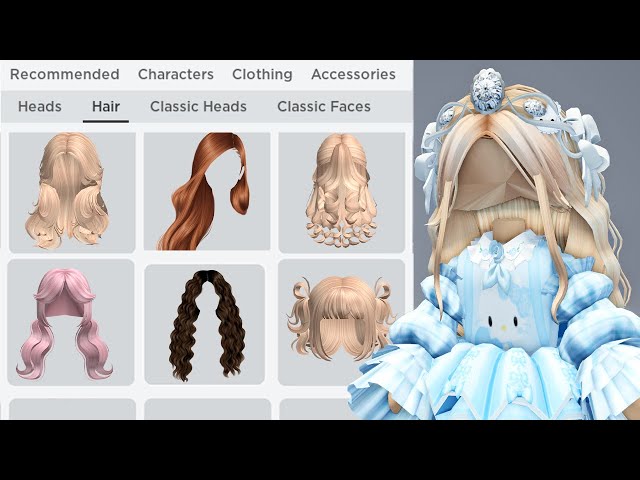 I got this hair for 5 rbx omg #freehairs #cheaphairs #roblox the