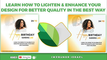 HOW TO EDIT YOUR DESIGN FOR BETTER QUALITY AS A Pro USING Snapseed APPLICATION