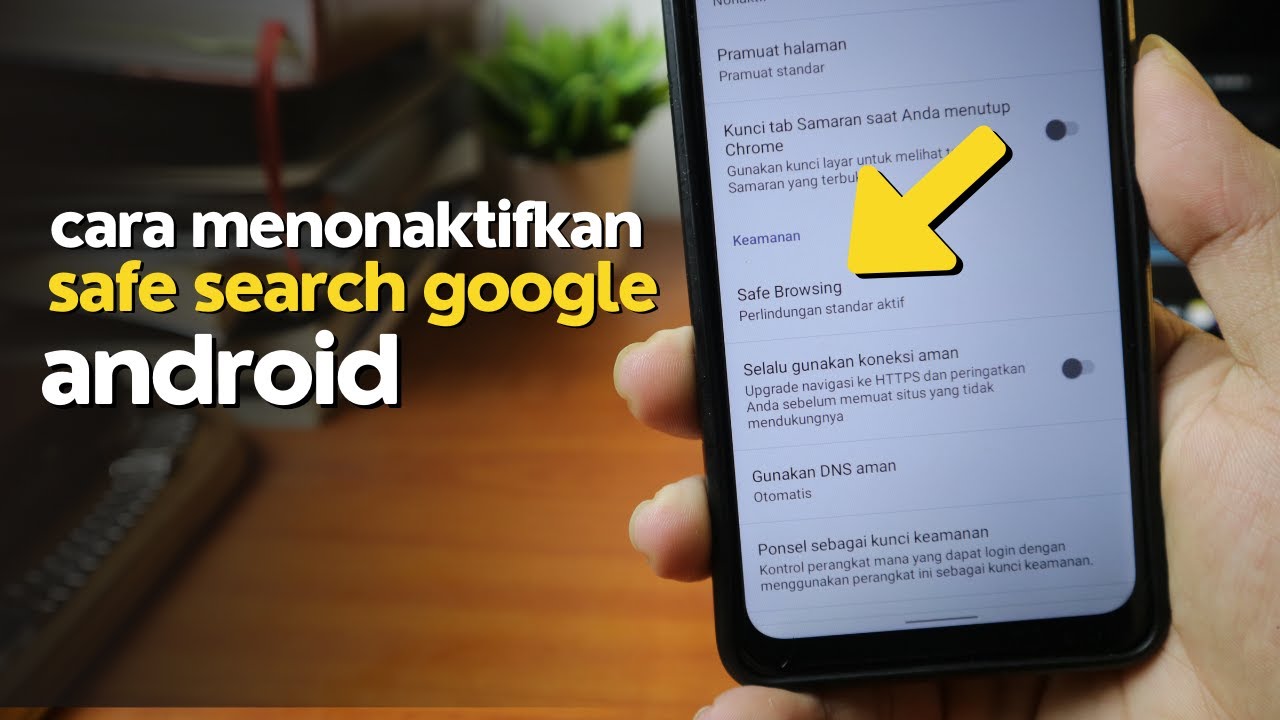 Cara menonaktifkan safe search google android YouTube