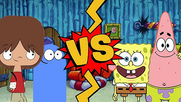 M.U.G.E.N Battles | Bloo/Mac vs SpongeBob/Patrick | Foster