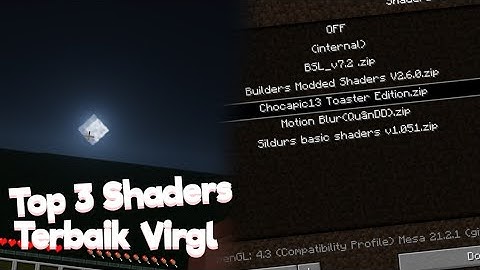 Top 3 Shaders Pojav launcher Virgl Low end device!!