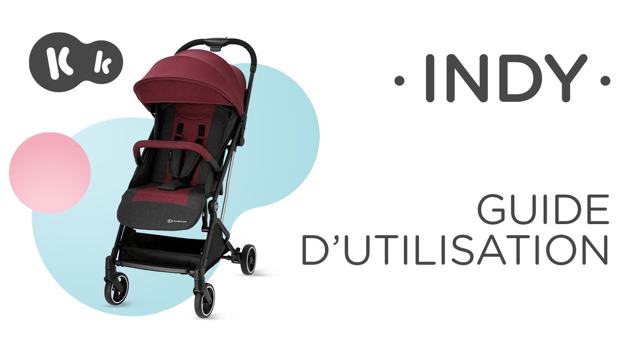 Kinderkraft Poussette INDY Légère et compacte - Couleur: Rose - Poussettes  - Achat & prix