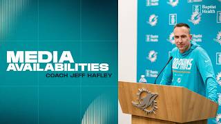 Coach Jeff Hafley meets with the media | Miami Dolphins