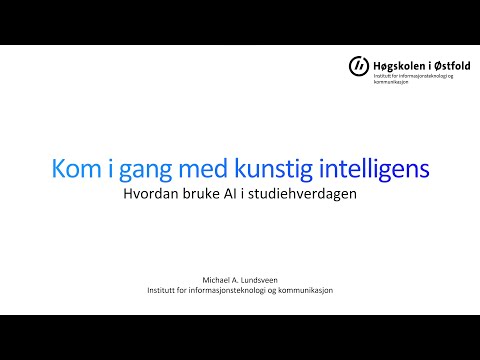 Video: Finnes det koding i kunstig intelligens?