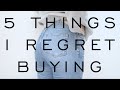 5 Things I Regret Buying : Real Talk : Minimalist Wardrobe : Emily Wheatley