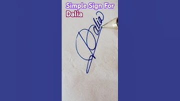 ❤️✒️ #simple #caligraphy #sign #for #dalia #DIY
