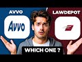 Avvo بمقابلہ LawDepot موازنہ 2025 بہترین آن لائن قانونی سروس 