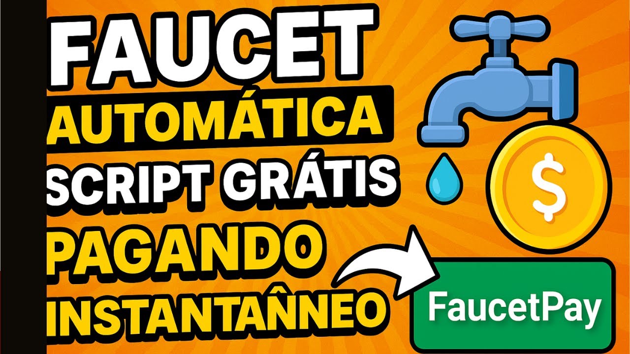 🔥 Faucet Rotator Automática + Script GRÁTIS | Ganhe Cripto na FaucetPay de Forma Instantânea!