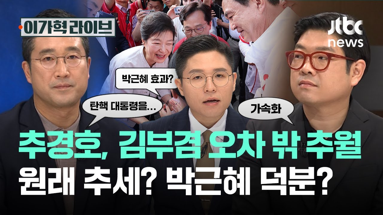 추경호, 김부겸 오차 밖 추월…원래 추세? 박근혜 덕분?｜이가혁 라이브