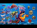 ALL HUNGRY SHARK EVOLUTION VS ULRA MINE HUNGRY SHARK 