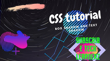 Box and Text Shadows in HTML | HTML , CSS and JAVASCRIPT for kids