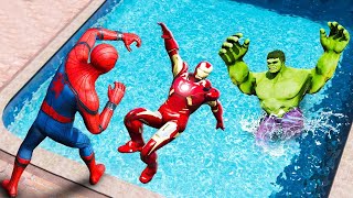 Ultimate Ragdoll Showdown: GTA 5 Spiderman vs Hulk vs Iron