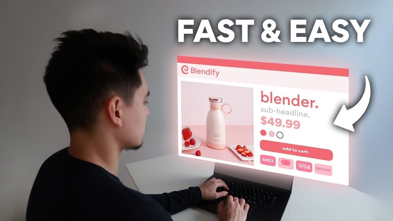 how i design one product shopify stores using AI.