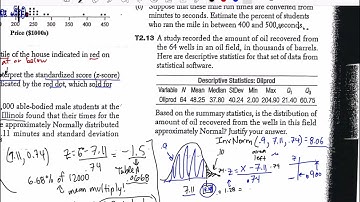 Stats Ch2 Practice Test Free Response