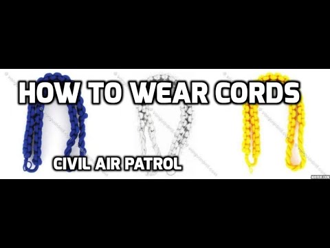Civil Air Patrol - How to wear Shoulder Cords