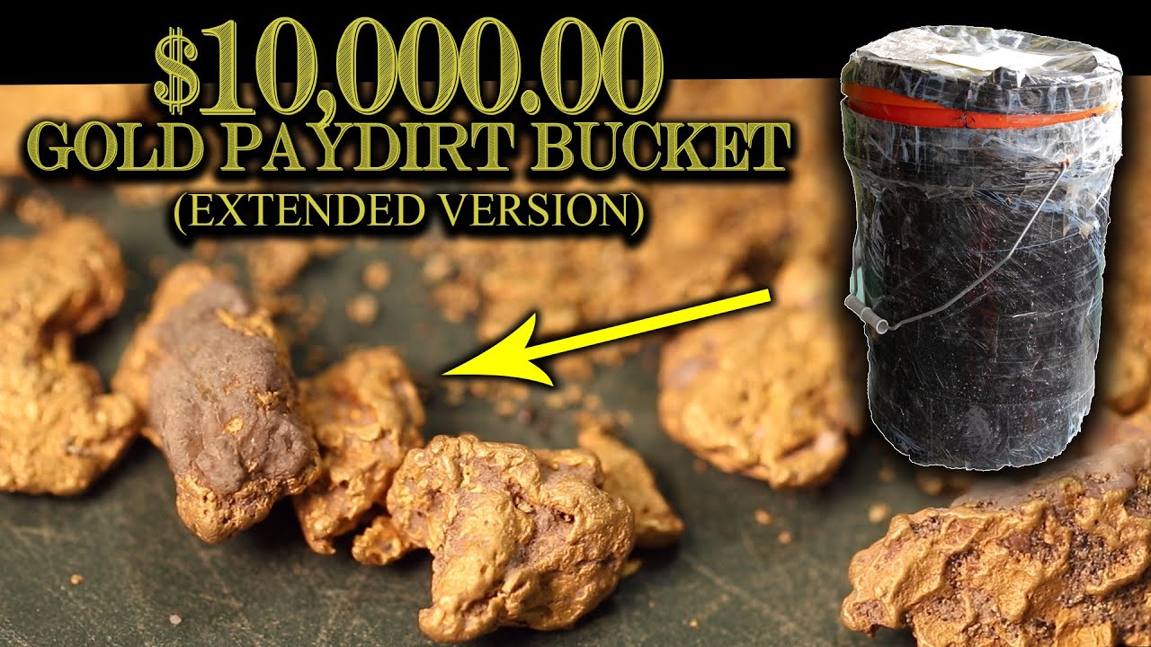 $10,000.00 Gold Paydirt Bucket (Extended Version - Gold Panning