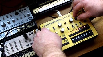 Pink Floyd On the run cover with Korg Monotribe Analogue synth