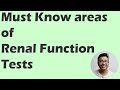 Renal function test  must know areas for mbbs exam