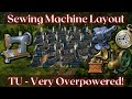 Anno 1800  sewing machine production layout extra advanced weapons engines pocket watches etc