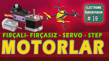 DC (Doğru Akım) Motorlar Nasıl Çalışır? Servo, Step, Fırçalı ve Fırçasız Motorlar #19