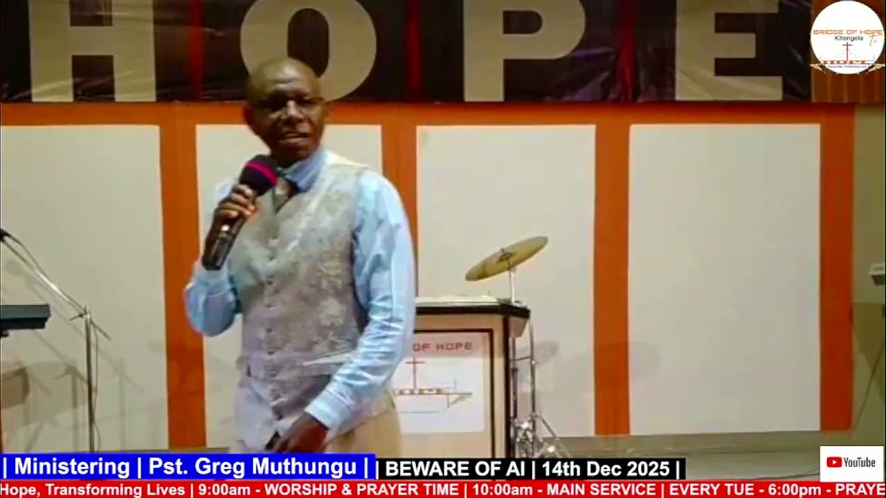 Pst. Greg Muthungu | BEWARE OF AI - Part I | 14th Dec 2025