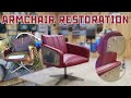 Ретро кресло со свалки. Реставрация своими руками. Retro German armchair restoration DIY