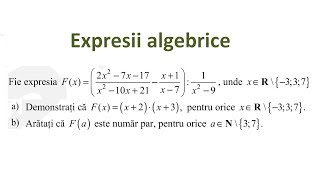 Expresii algebrice - exercitii rezolvate (Clasa a VIII-a)