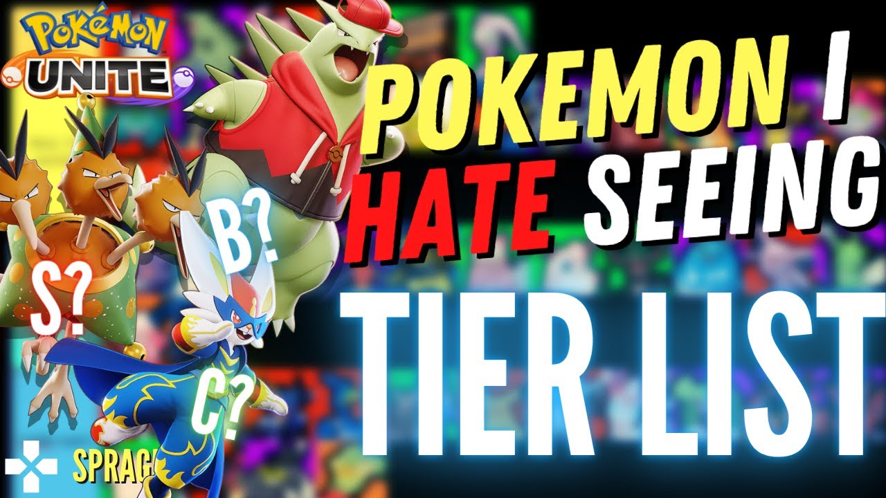 Tier list of Pokemons I would like to see in Unite. I'm pretty